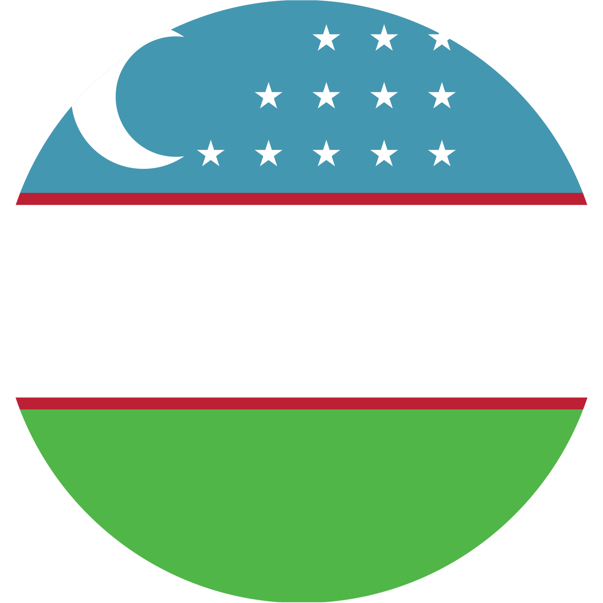 Circle Flag of Uzbekistan